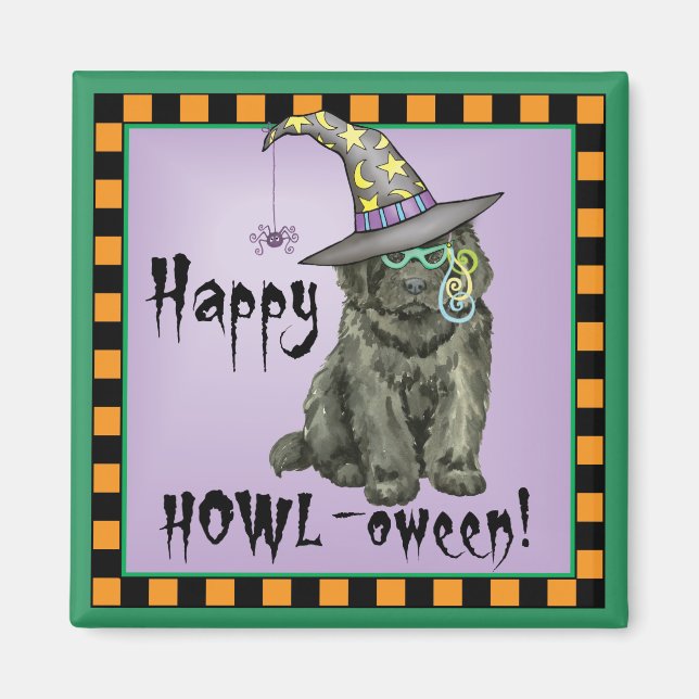 Imã Newfie Witch (Frente)