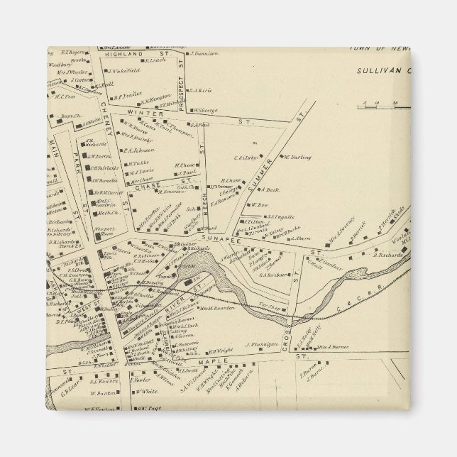 Imã Newport, Sullivan Co (Frente)