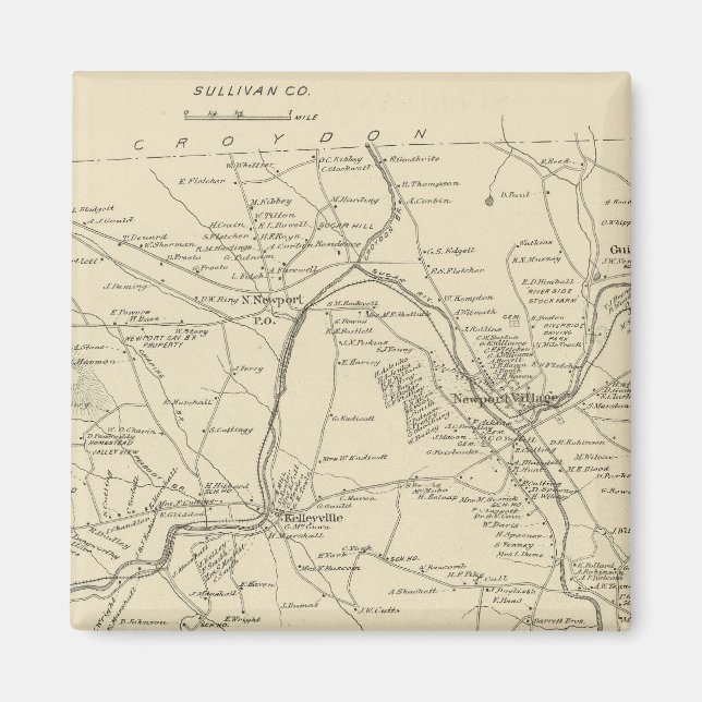 Imã Newport, Sullivan Co (Frente)