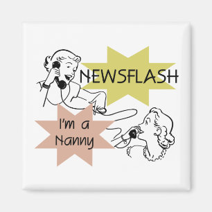Imã Newsflash eu sou t-shirt e presentes de um