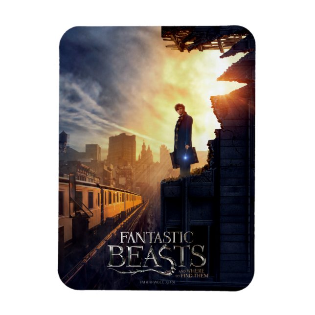 Ímã NEWT SCAMANDER™ no edifício destruído (Vertical)