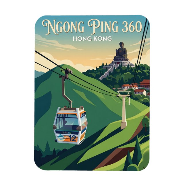 Ímã Ngong Ping 360 Hong Kong (Vertical)