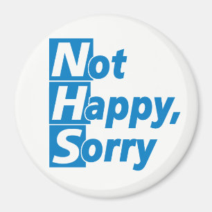 Imã NHS - nao feliz, pesaroso!