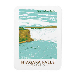 Ímã Niagara Cai Fogueira Fala Viagem Art Vintage