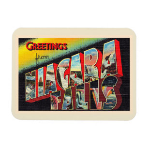 Ímã Niagara Cai Nova York - Letra NY Grande