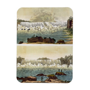 Ímã Niagara Falls, 1818 (gravura da cor)