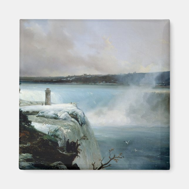 Imã Niagara Falls, c.1837-40 (óleo na canvas) (Frente)