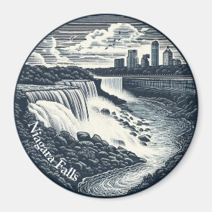 Imã Niagara Falls Vintage Magnet