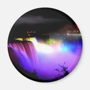 Imã Niagara-Queda-sob-projector-em-noite
