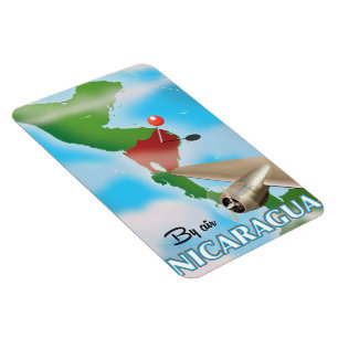 Ímã Nicarágua por poster de férias no ar