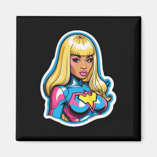 Imã Nicki Minaj Superherói Sticker