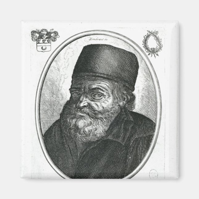Imã Nicolas Flamel gravado pelo Moncornet Balthazar (Frente)