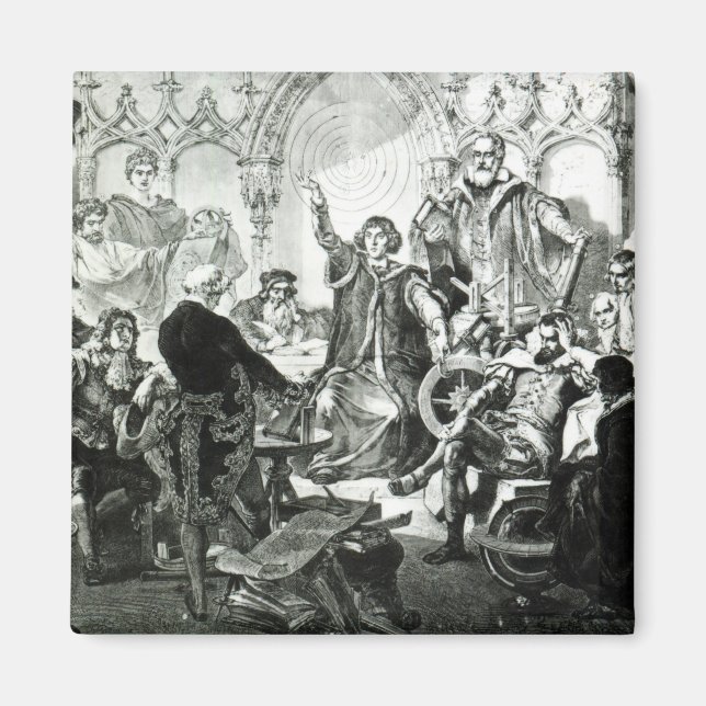 Imã Nicolaus Copérnico Explicando sua Teoria (Frente)