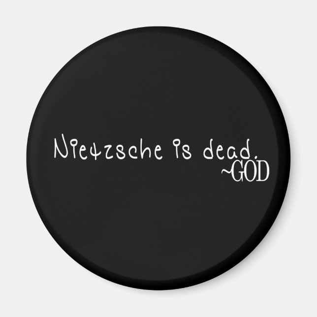 IMÃ NIETZSCHE É MORTO. (Frente)