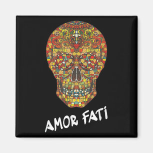 Imã Nietzsche Stoic Cita Filósofo Sugar Skull Amor