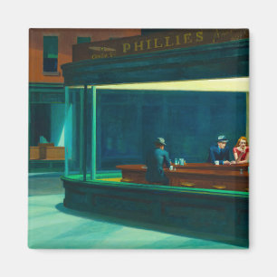 Imã Nighthawks, 1942 por Edward Hopper