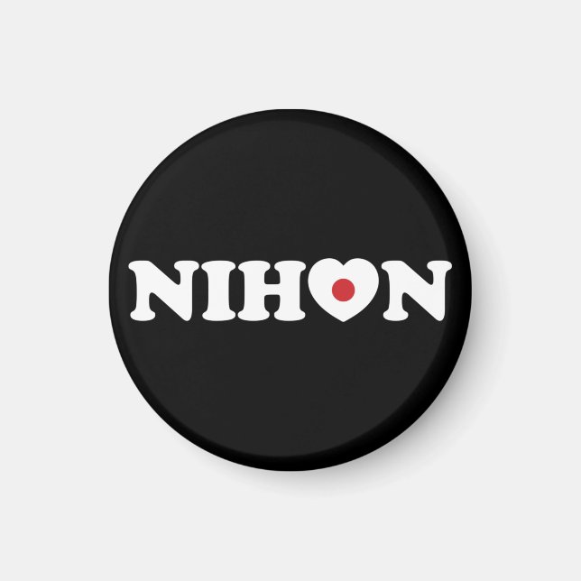 Imã Nihon Love Heart Flag (Frente)