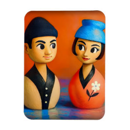 ÍMÃ NIKO E HANA FOTO MAGNET.