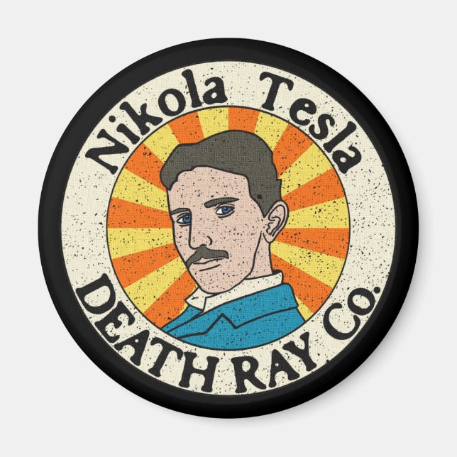 Imã Nikola Tesla Death Ray Co. Magnets (Frente)