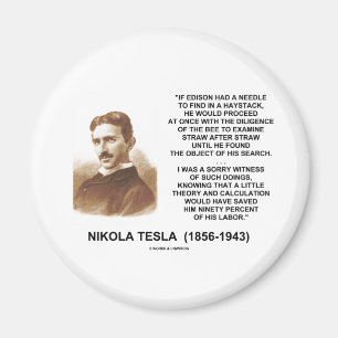 Imã Nikola Tesla Edison Agulha Haystack Theory Cote