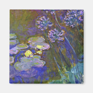 Imã Ninféias e Agapanthus de Claude Monet
