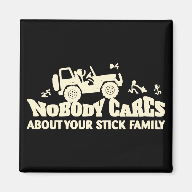Imã Ninguém Se Importa Com A Sua Família Stick # (Frente)