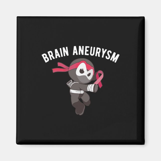 Imã Ninja Brain Aneurysm Sensibilização Artes Marciais (Frente)