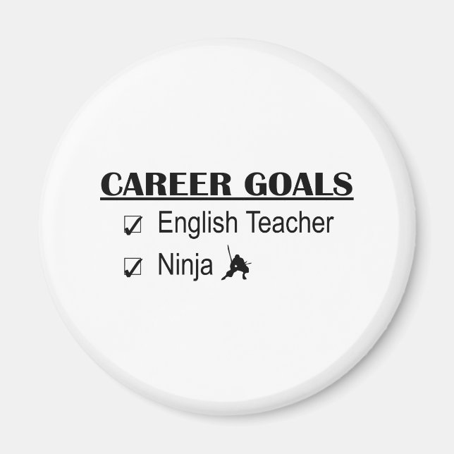 Imã Ninja Career Metas - Professor Inglês (Frente)