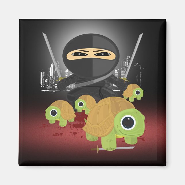 Imã Ninja e Tartarugas (Frente)