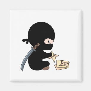 Imã Ninja minúsculo que faz a estrela de jogo do pape