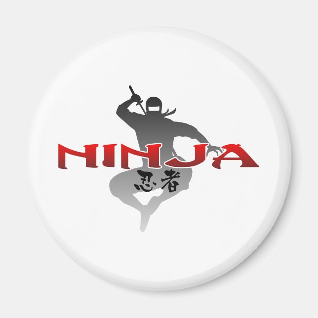 Imã Ninja Silhouette (Frente)