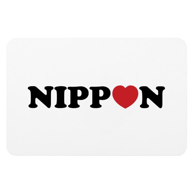 Ímã Nippon Love Heart (Horizontal)