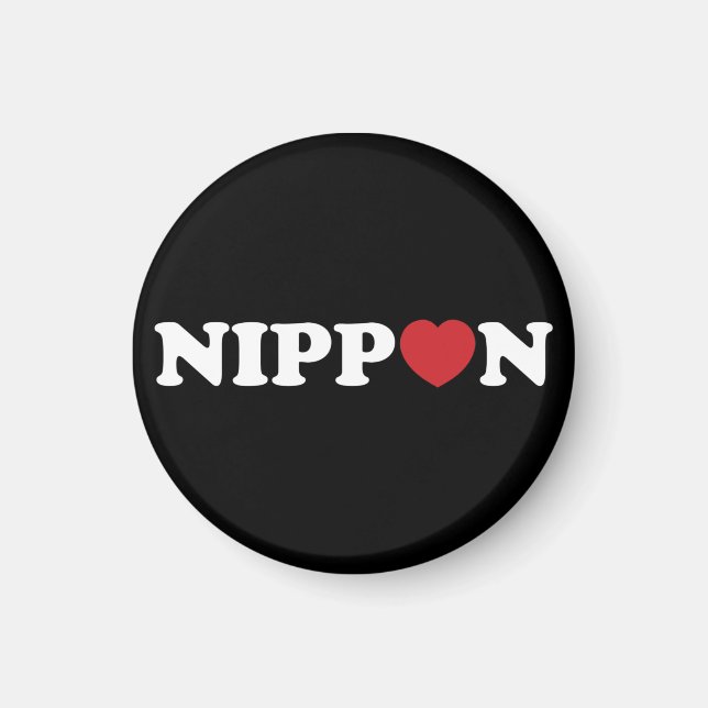 Imã Nippon Love Heart (Frente)