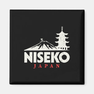 Imã Niseko Japão Ski Resort Retro Skiting Snowboard