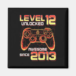 Imã Nível 12 Desbloqueado Festa de Video Game Aniversá
