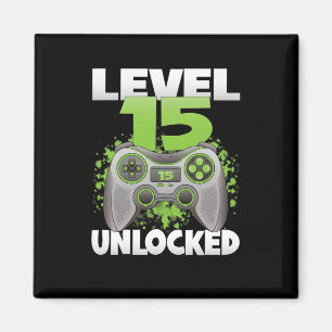 Imã Nível 15 Desbloqueado Vídeo Game 15º Aniversário G