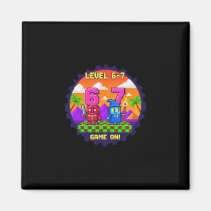 Imã Nível 6 7 Jogos Pixel Art Seis Sete Jogadores 