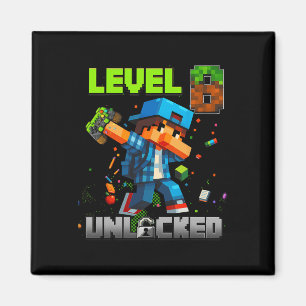Imã Nível 8 Desbloqueado Funy Aniversariante Pixel Gam