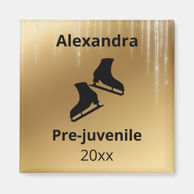 Imã Nível de patinagem do ano de ensaio dourado (Frente)