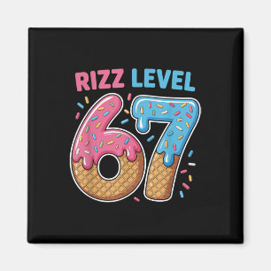 Imã Nível Rizz 67 Gíria Alfa Geração 67º Número Sorvet