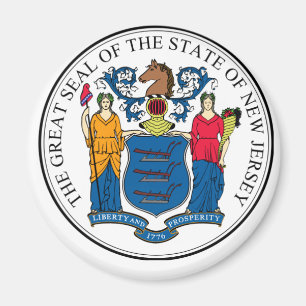 Imã NJPI New Jersey State Seal