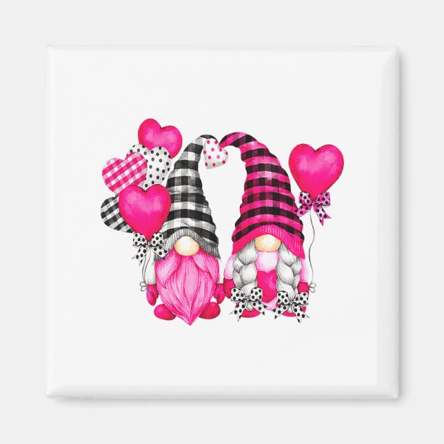 Imã Nk Buffalo Plaid And Heart Balloons Valentines D  (Frente)