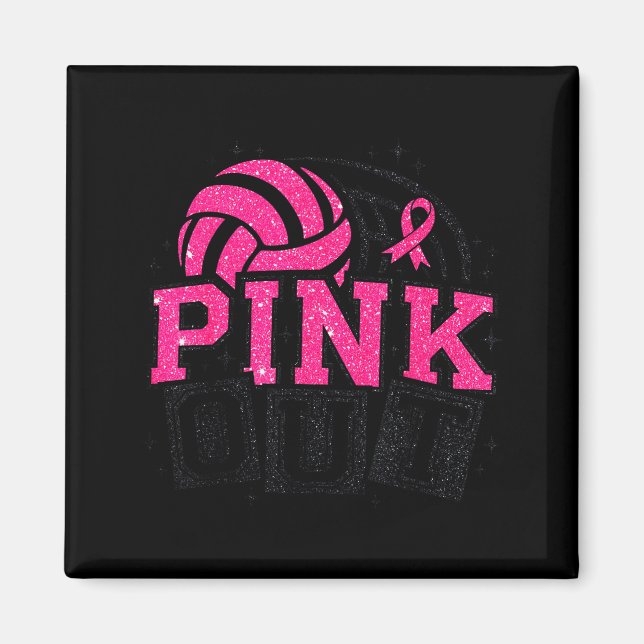 Imã Nk Out Volleyball Breast Cancer Awareness Suprt Ri (Frente)