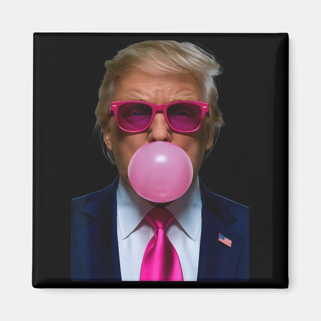 Imã Nk Sungles Funny Donald Trump Nk Bubble Gum 2024  (Frente)