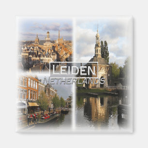 Imã NL0033 Europa, Países Baixos, Leiden, geladeira