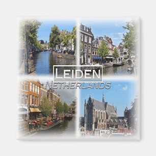 Imã NL0034 Europa, Países Baixos, Leiden, geladeira