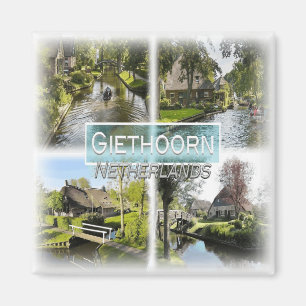 Imã NL0039 Europa, Países Baixos, Giethoorn, geladeira