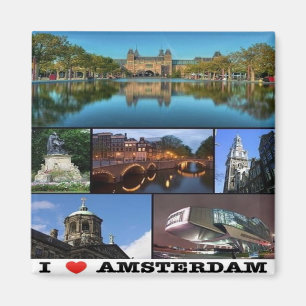 Imã NL - Países Baixos - Áustria - Colagem