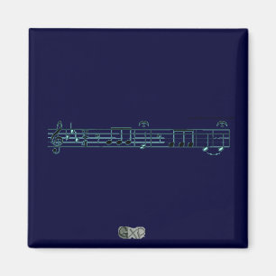 Imã No. 5 da sinfonia de Beethoven (azul)