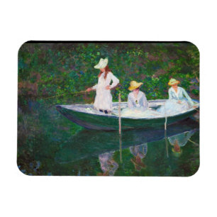 Ímã No barco norueguês em Giverny Claude Monet
